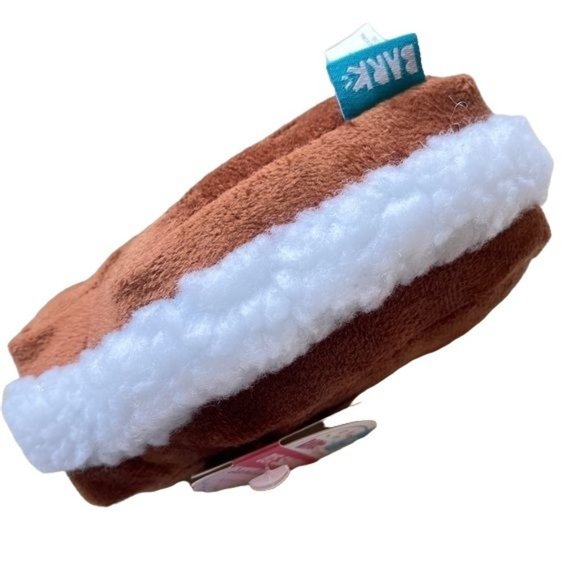 Bark Dog Toy Ice Cream sandwich Summer BarkBox squeaker crinkle Gift - Picture 3 of 6